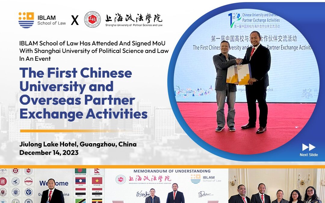 IBLAM Jalin Kerjasama dengan Shanghai University of Political Science and Law