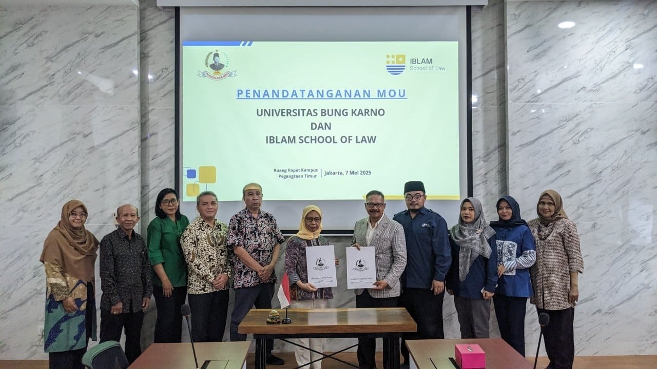 MoU IBLAM School of Law dengan Universitas Bung Karno